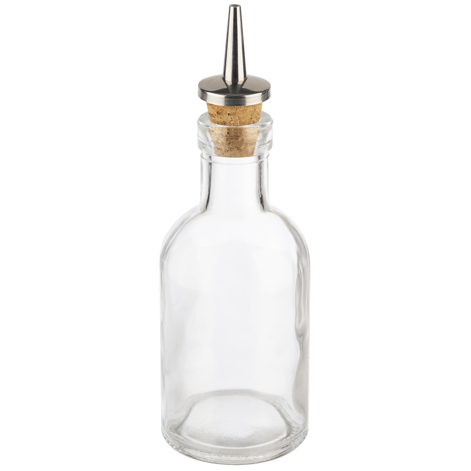 APS 40512 Essig- und Ölflasche 100 ml - Glasbehälter mit Kork- und Edelstahl-Ausgießer
  |APS 40512 Essig- und Ölflasche