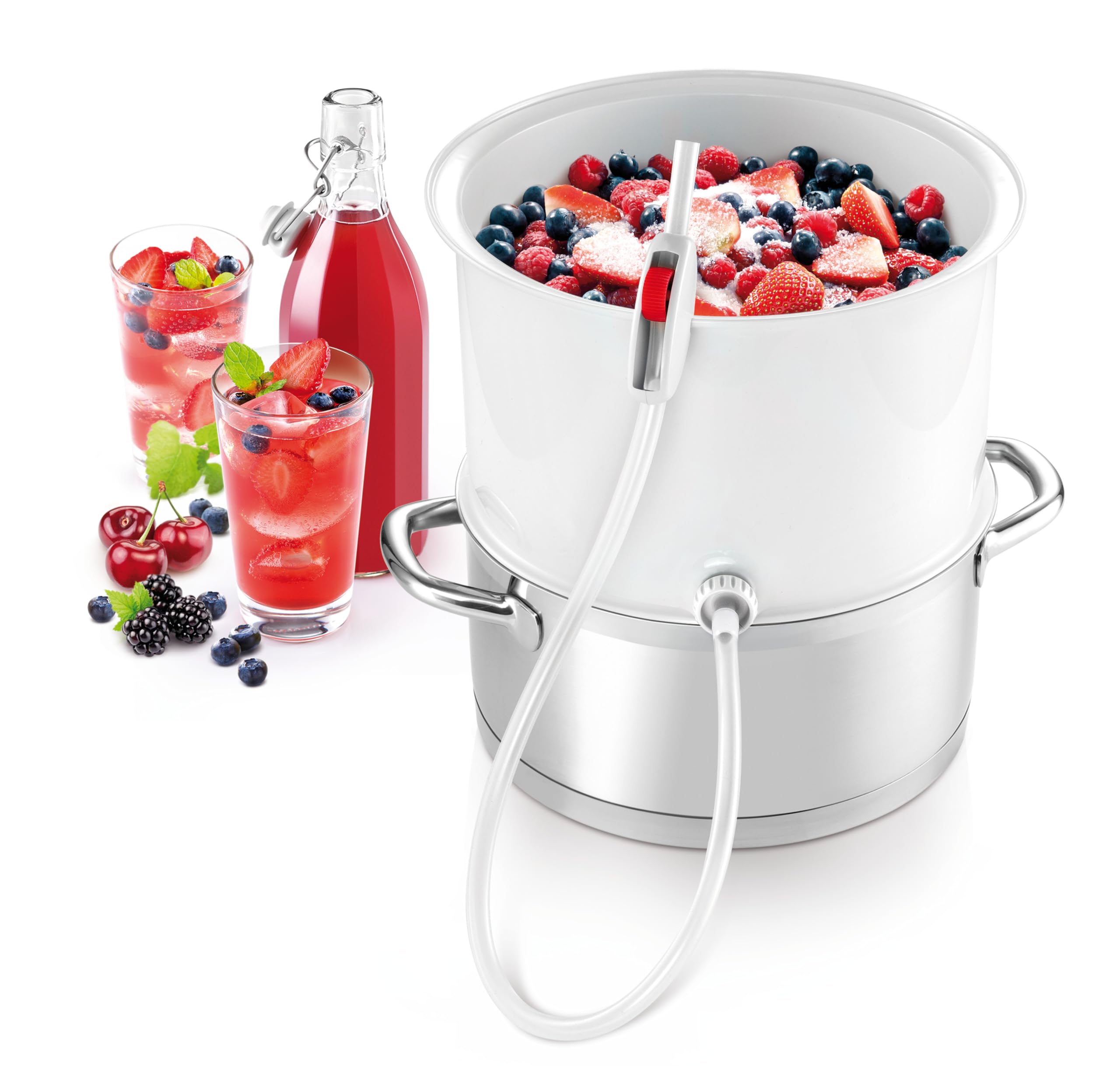  Tescoma 895250 Dampfentsafter: Frisch haltend für Frucht und Gemüse
| Tescoma Kunststoff Dampfentsafter: Ideal für die 